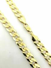 Load image into Gallery viewer, Gold Curb Chain 9ct Yellow Gold Heavy Long Chain 24 Inch 8mm Wide Men’s Curb