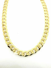 Load image into Gallery viewer, Gold Curb Chain 9ct Yellow Gold Heavy Long Chain 24 Inch 8mm Wide Men’s Curb