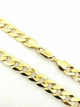 Load image into Gallery viewer, Gold Curb Chain 9ct Yellow Gold Heavy Long Chain 24 Inch 8mm Wide Men’s Curb