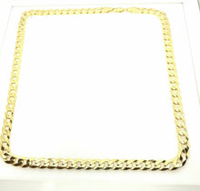 Load image into Gallery viewer, Gold Curb Chain 9ct Yellow Gold Heavy Long Chain 24 Inch 8mm Wide Men’s Curb