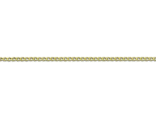 Load image into Gallery viewer, 9ct Gold Diamond Cut Curb Chain 18"/45cm Gold Necklace 9ct Yellow Gold Necklace