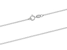 Load image into Gallery viewer, Sterling Silver Chain Diamond Cut Curb Link Necklace 16" 18" 20" 22" 24" 26" 28"