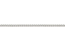 Load image into Gallery viewer, 9ct White Gold 0.5mm Diamond Cut Curb Chain 16"/40cm - 18"/45cm - 20"/50cm chain