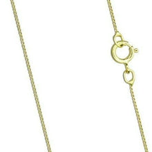 Load image into Gallery viewer, 9ct Yellow Gold 0.5mm Diamond Cut Curb Chain 16"/40cm 18"/45cm 20"/50cm Necklace