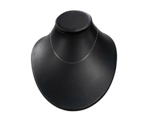 Load image into Gallery viewer, 9ct White Gold 0.5mm Diamond Cut Curb Chain 16"/40cm - 18"/45cm - 20"/50cm chain