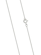 Load image into Gallery viewer, 9ct White Gold 0.5mm Diamond Cut Curb Chain 16"/40cm - 18"/45cm - 20"/50cm chain