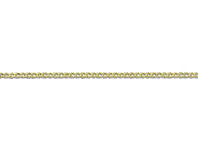 Load image into Gallery viewer, 9ct Yellow Gold 0.5mm Diamond Cut Curb Chain 16"/40cm 18"/45cm 20"/50cm Necklace