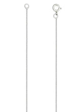 Load image into Gallery viewer, 9ct White Gold 0.5mm Diamond Cut Curb Chain 16"/40cm - 18"/45cm - 20"/50cm chain
