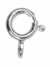 Load image into Gallery viewer, Silver 6mm Bolt Ring Fastener Open Easy Fit Sterling Silver Jewellery Clasp x 1