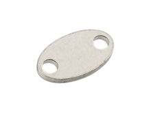 Load image into Gallery viewer, Silver Hallmark Tag, Oval Sterling Silver Stamped 925 Length 7.09mm, Width 3.9mm