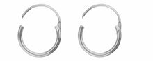 Load image into Gallery viewer, silver-huggie-sterling-sleeper-creole-silver-15mm-earrings-pair-925-15mm-hoop-1