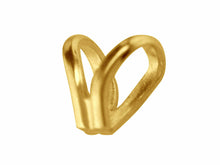 Load image into Gallery viewer, 9ct Gold V-Loop Pendant Bail / Bale 9ct Yellow Gold V Pendant Fastener 4.5mm