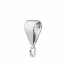 Load image into Gallery viewer, silver-pendant-bale-easy-use-pendant-bail-open-loop-sterling-silver-925-easy-fit-2