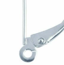 Load image into Gallery viewer, Sterling Silver 925 Continental Earring Hook Fasteners Leverback Wire 1 x Pair
