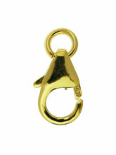 Load image into Gallery viewer, 14ct Gold Bonded 8mm Trigger Clasp Open Jump Ring Jewellery Fastener