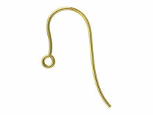 Load image into Gallery viewer, 14ct Yellow Gold Filled Hook Earring Pair Jewellery Wires Earring Fasteners