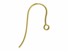Load image into Gallery viewer, 14ct Yellow Gold Filled Hook Earring Pair Jewellery Wires Earring Fasteners