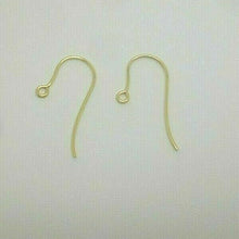 Load image into Gallery viewer, 14ct Yellow Gold Filled Hook Earring Pair Jewellery Wires Earring Fasteners
