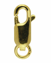 Load image into Gallery viewer, 14ct Gold Bonded 12mm Trigger Clasp Gold Lobster Claw Gold Jewellery Fastener