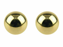 Load image into Gallery viewer, 9ct Yellow Gold Round Ball Stud Sleeper Earrings 4mm Plain Stud Earrings x Pair