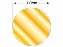 Load image into Gallery viewer, 9ct Gold 1mm Wire DF Round Fully Annealed Round Wire Yellow Gold in 10cm lengths