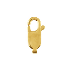 Load image into Gallery viewer, 9ct gold 15mm trigger clasp lobster clasp lobster claw gold jewellery fastener
