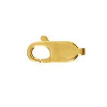 Load image into Gallery viewer, 9ct gold 15mm trigger clasp lobster clasp lobster claw gold jewellery fastener