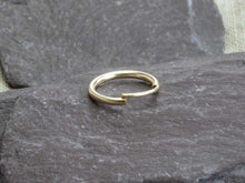Load image into Gallery viewer, 12mm SINGLE Gold Hoop Earring 14ct Gold Bonded Endless Hoop Earring 14ct Gold