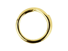 Load image into Gallery viewer, 9ct Yellow Gold 5mm Split Ring Charm Links Keyring Easy To Attach Charms Solid
