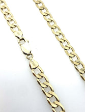 Load image into Gallery viewer, Gold Curb Chain 9ct Yellow Gold Long Heavy 20” Solid Gold Man’s 6mm Curb Chain
