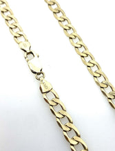 Load image into Gallery viewer, Gold Curb Chain 9ct Yellow Gold Long Heavy 20” Solid Gold Man’s 6mm Curb Chain