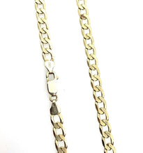 Load image into Gallery viewer, Gold Curb Chain 9ct Yellow Gold Long Heavy 20” Solid Gold Man’s 6mm Curb Chain
