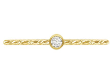 Load image into Gallery viewer, 14ct Gold Bonded Stacker Ring 14ct Stacking Gold Ring Twisted Ring 14ct Ring