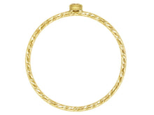 Load image into Gallery viewer, 14ct Gold Bonded Stacker Ring 14ct Stacking Gold Ring Twisted Ring 14ct Ring