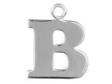 Load image into Gallery viewer, Silver Initial Pendant Sterling Silver Name Pendant All Letters Solid Silver