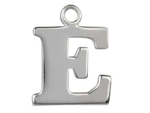 Load image into Gallery viewer, Silver Initial Pendant Sterling Silver Name Pendant All Letters Solid Silver