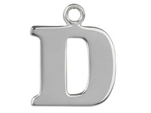 Load image into Gallery viewer, Silver Initial Pendant Sterling Silver Name Pendant All Letters Solid Silver