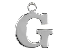 Load image into Gallery viewer, Silver Initial Pendant Sterling Silver Name Pendant All Letters Solid Silver