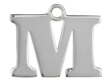 Load image into Gallery viewer, Silver Initial Pendant Sterling Silver Name Pendant All Letters Solid Silver