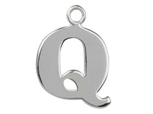 Load image into Gallery viewer, Silver Initial Pendant Sterling Silver Name Pendant All Letters Solid Silver