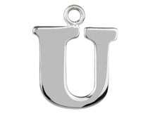 Load image into Gallery viewer, Silver Initial Pendant Sterling Silver Name Pendant All Letters Solid Silver