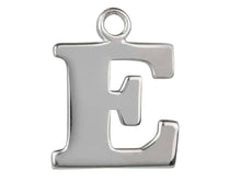 Load image into Gallery viewer, Silver Initial Pendant Sterling Silver Name Pendant All Letters Solid Silver