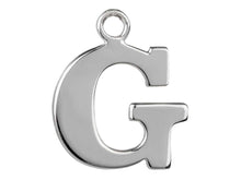 Load image into Gallery viewer, Silver Initial Pendant Sterling Silver Name Pendant All Letters Solid Silver