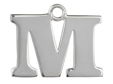 Load image into Gallery viewer, Silver Initial Pendant Sterling Silver Name Pendant All Letters Solid Silver