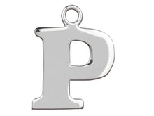 Load image into Gallery viewer, Silver Initial Pendant Sterling Silver Name Pendant All Letters Solid Silver