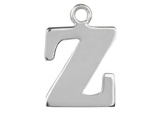 Load image into Gallery viewer, Silver Initial Pendant Sterling Silver Name Pendant All Letters Solid Silver