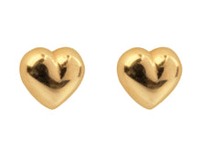 Load image into Gallery viewer, 9ct Gold Heart Stud Earrings