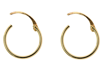 Load image into Gallery viewer, 9ct Gold Creole Hoop Earrings 15mm - Yellow Gold
