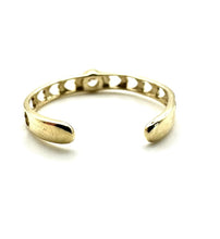Load image into Gallery viewer, 9ct Gold Toe Ring Toe Ring 9ct Yellow Gold Solid Gold Easy Fit Crystal Heart
