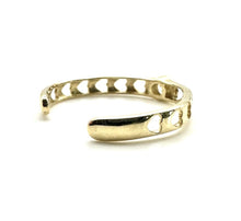 Load image into Gallery viewer, 9ct Gold Toe Ring Toe Ring 9ct Yellow Gold Solid Gold Easy Fit Crystal Heart
